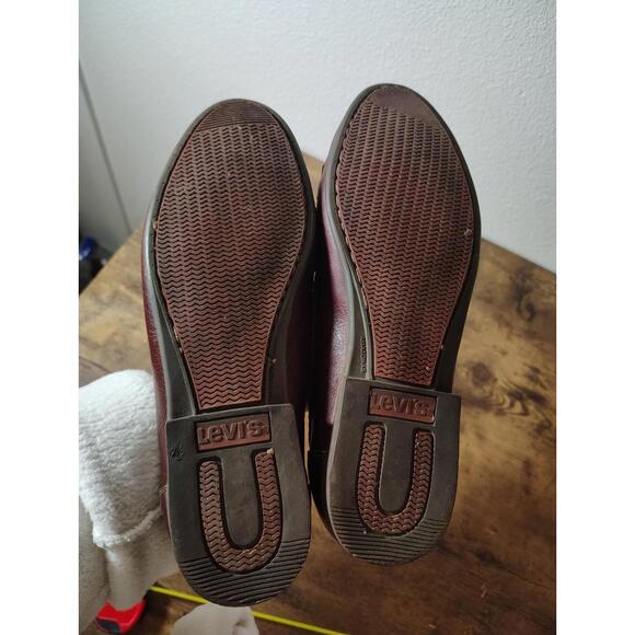 Vintage Levi's Men's Loafers New Castle Brown Leather Sz 10 - Picture 6 of 9